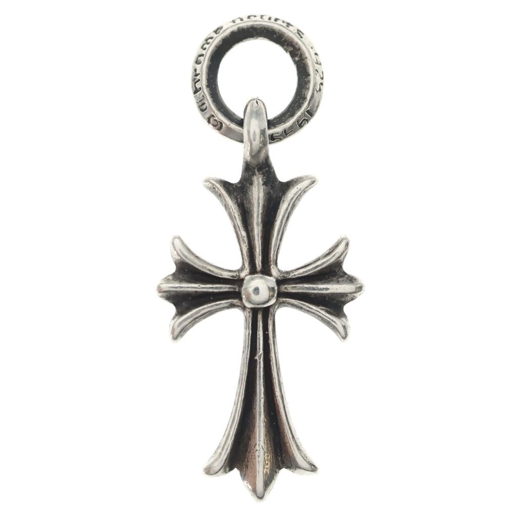 CHROME HEARTS (クロムハーツ) TINY CH CROSS タイニーCHクロス チャーム ネックレストップ シルバー BCA382