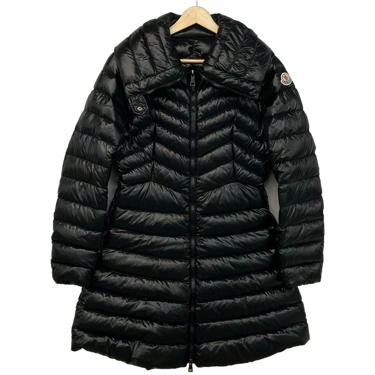 MONCLER(モンクレール) ダウンコート サイズ1 S レディース美品 FAUCON 黒 長袖/キルティング/冬