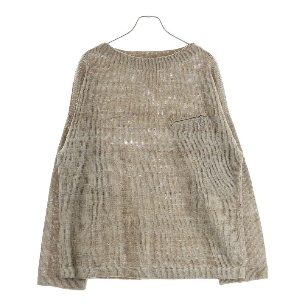 VISVIM (ヴィスヴィム) MARIE BOAT NECK 0121105012002 マリエボートネック長袖ニットセーター ベージュ 26,952円
