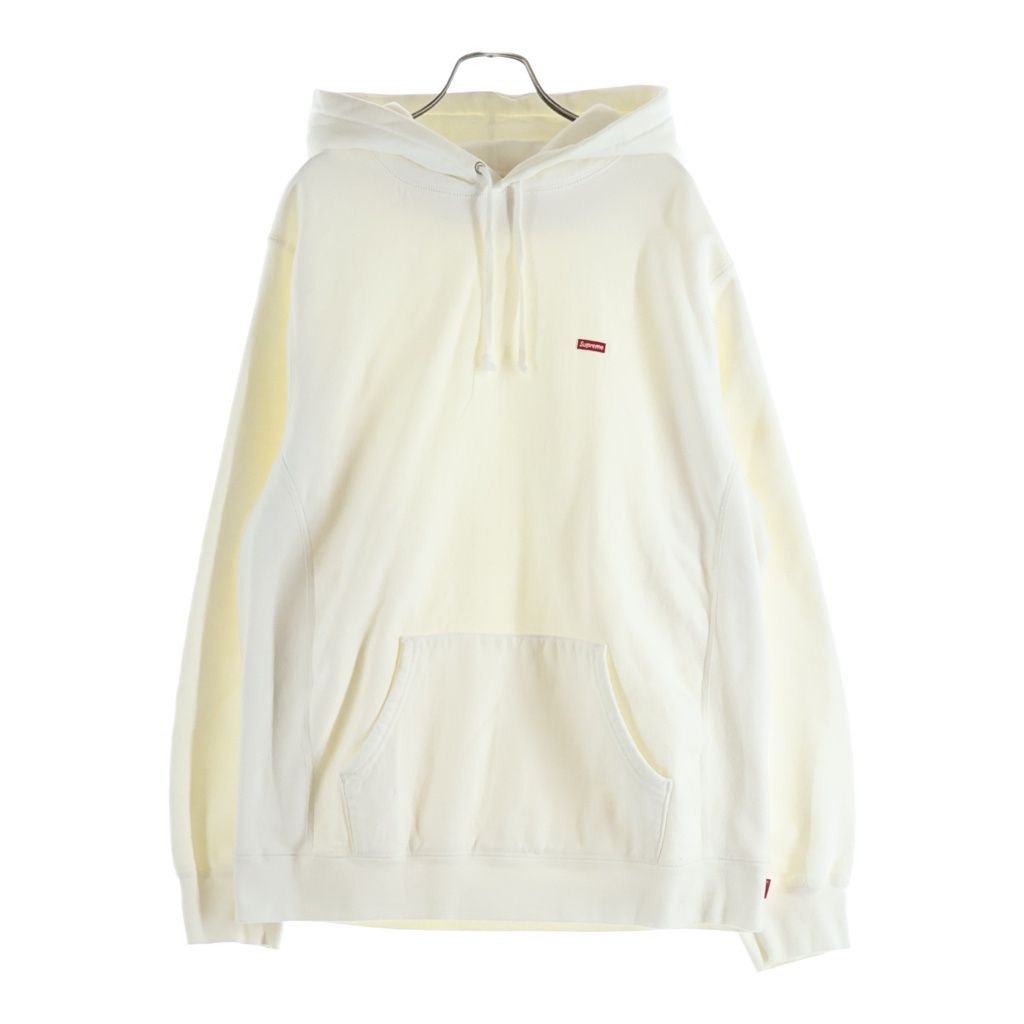 SUPREME (シュプリーム) SMALL BOX LOGO HOODED SWEATSHIRT スモールボックスロゴ プルオーバーパーカー フーディー ホワイト