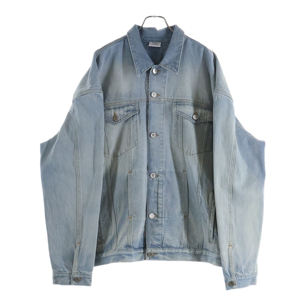 VETEMENTS ヴェトモン 24SS LOGO DENIM JACKET ロゴデニムジャケット インディゴ VETEMENTS (ヴェトモン) 24SS LOGO DENIM JACKET ロゴデニムジャケット