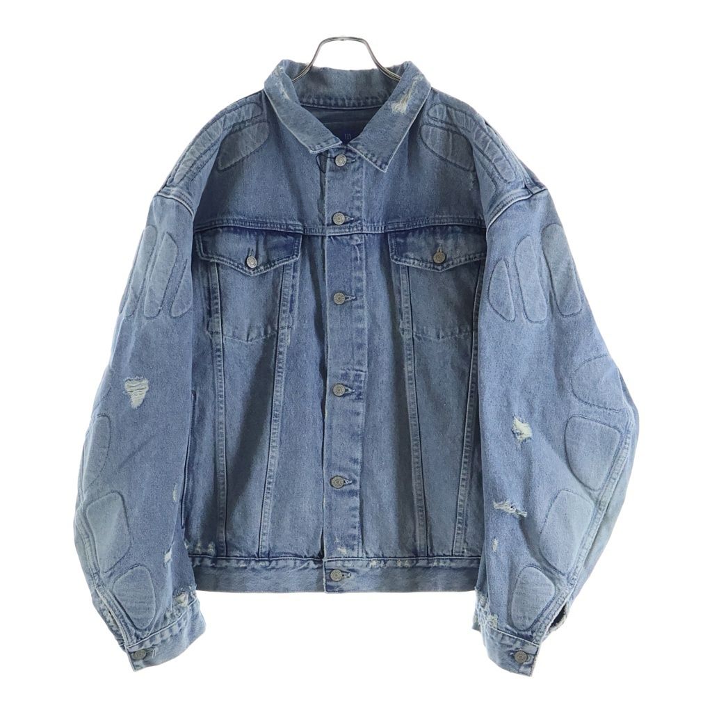 YEEZY GAP DENIM JACKET イージーギャップ　デニムジャケット YEEZY GAP (イージーギャップ) PADDED DENIM JACKET ダメージ加工