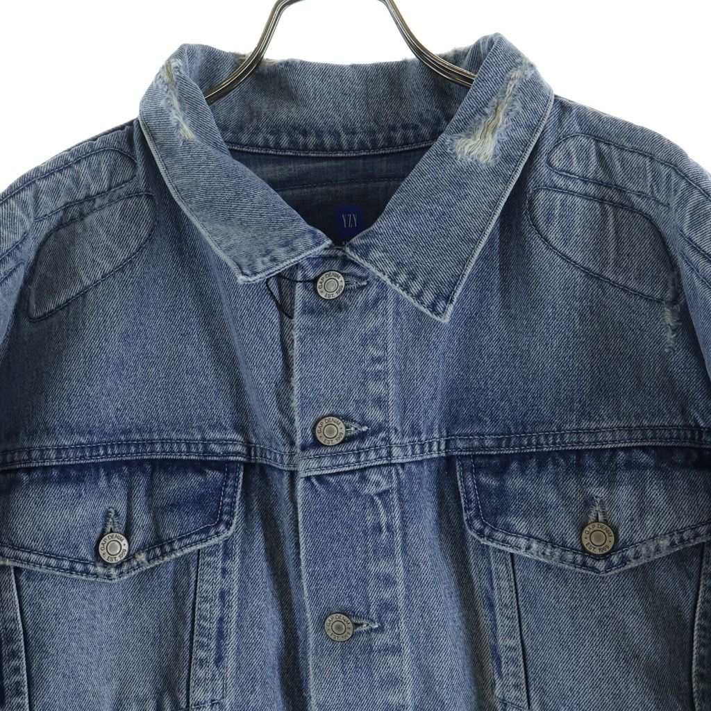 YEEZY GAP (イージーギャップ) PADDED DENIM JACKET ダメージ加工