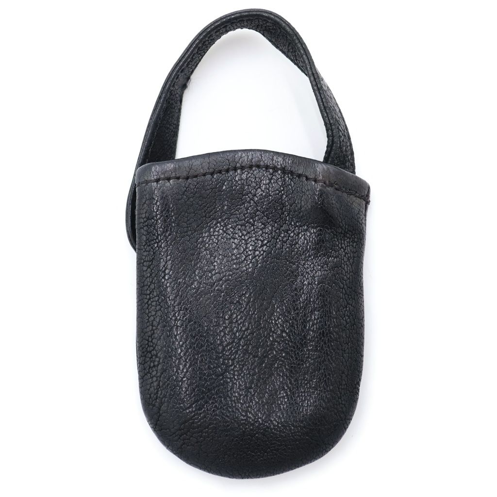 CHROME HEARTS クロムハーツ クロスパッチ フォンポーチ 小物入れ ブラック レザー CHROME HEARTS (クロムハーツ) クロスパッチ フォンポーチ 小物入れ
