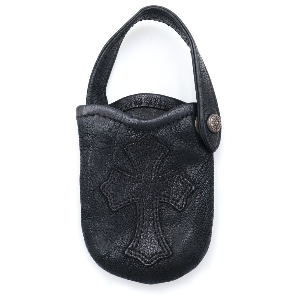 CHROME HEARTS (クロムハーツ) クロスパッチ フォンポーチ 小物入れ