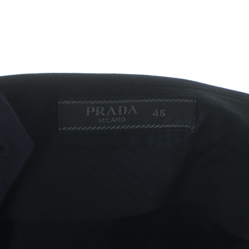 PRADA (プラダ) PANTALONE ウールショートパンツ ネイビー SPE22