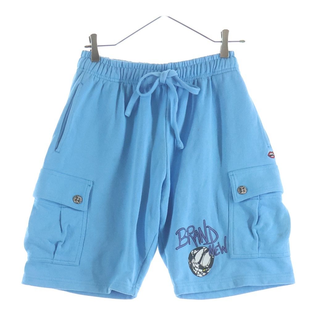 CHROME HEARTS (クロムハーツ) ×MATTY BOY SHIRTS クロスボール付き カーゴハーフパンツ ブルー