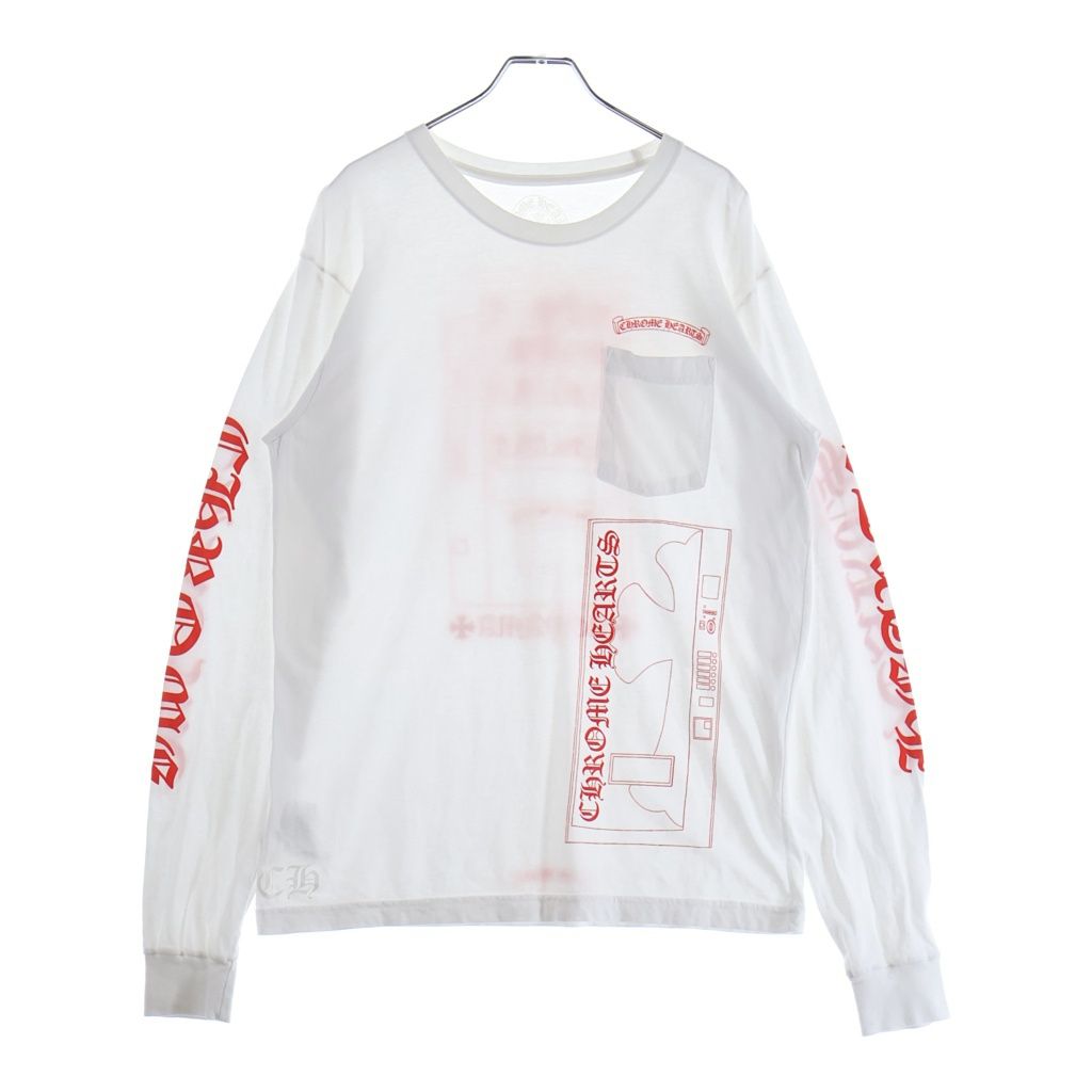 CHROME HEARTS (クロムハーツ) CH L/S 青山限定 袖英字 バックマルチ