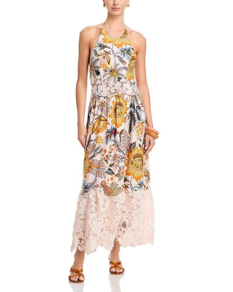 ファーム レディース トップス ワンピース ホルター FARM Rio Ligia Halter Dress Ligia Floral