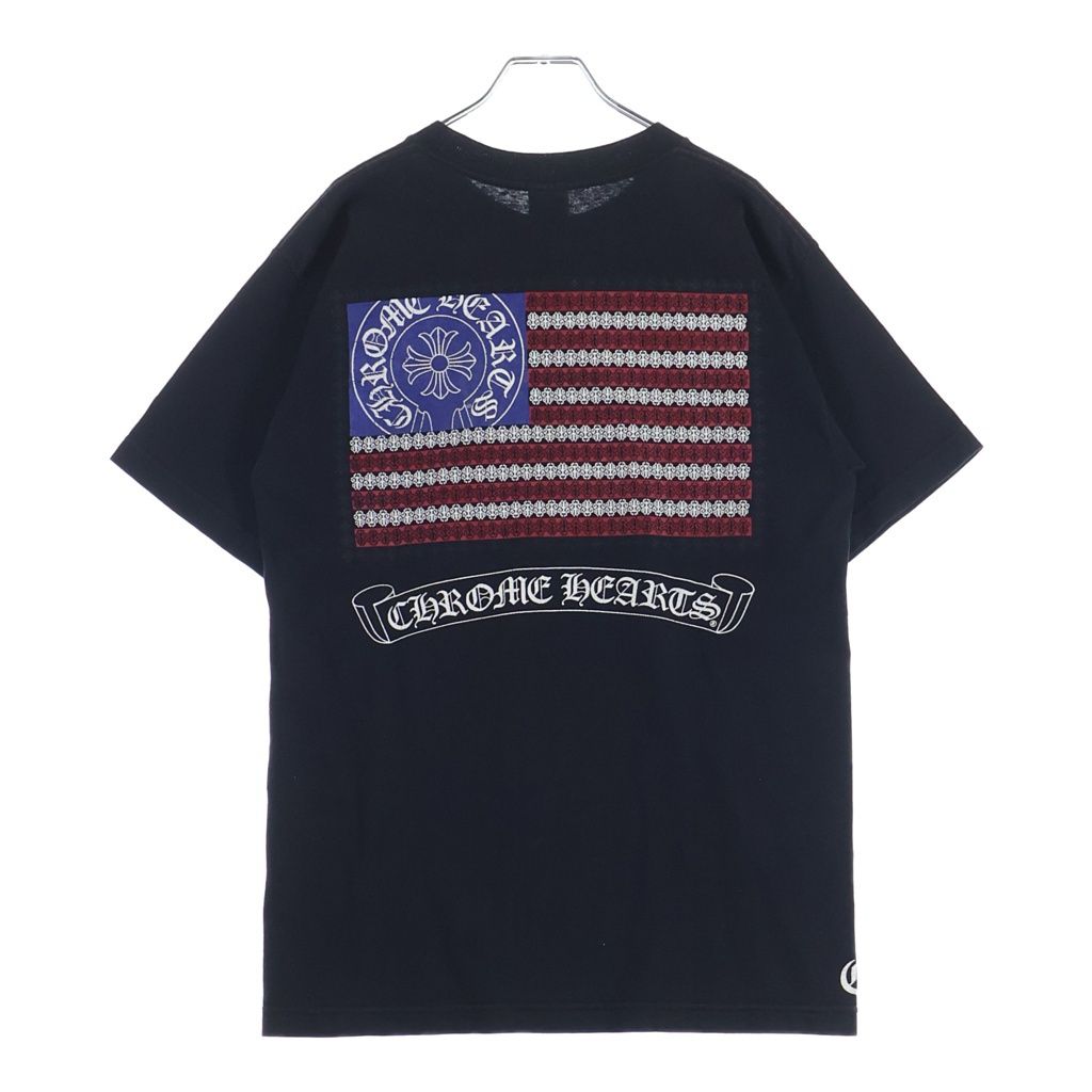 CHROME HEARTS (クロムハーツ) OLD S/S オールド アメリカンフラグプリント 半袖Tシャツカットソー 79,860円