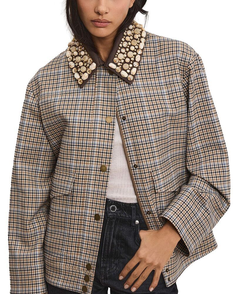 ヴェロニカ ベアード レディース アウター ジャケット・ブルゾン Veronica Beard Kasper Embellished Jacket Malt Multi マルチカラー