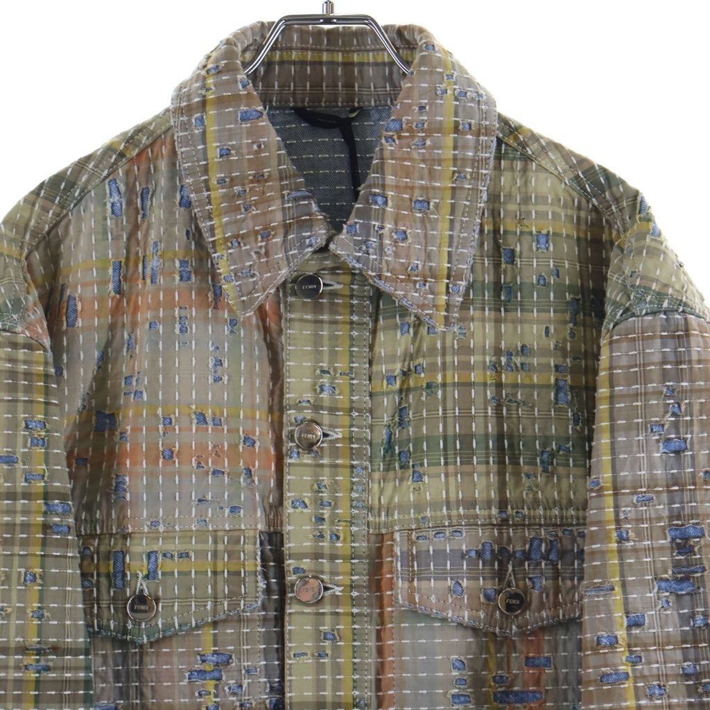 FENDI (フェンディ) PATCHWAORK JACKET FW1374 AUA9 パッチワーク