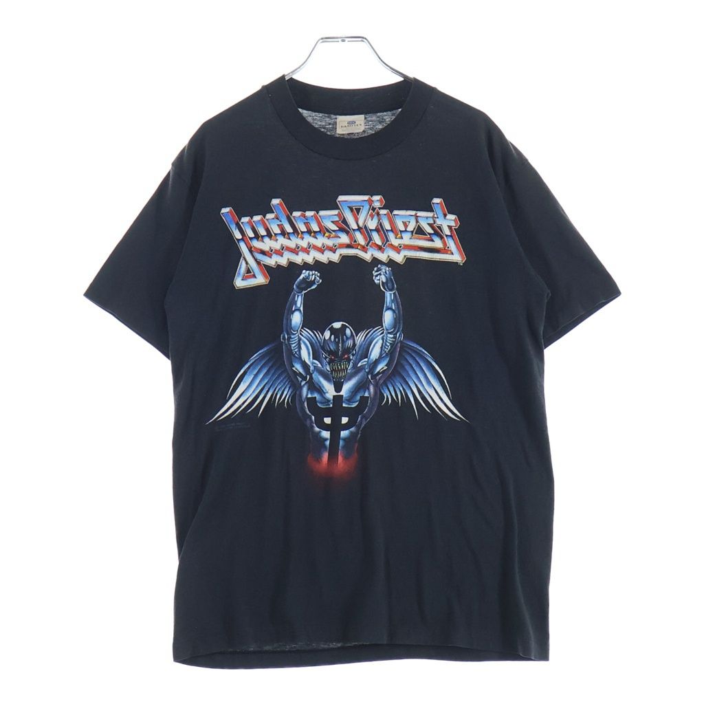 VINTAGE (ヴィンテージ) 90S JUDAS PRIEST PAINKILLER 1990 TOUR ジューダス プリースト 両面プリント半袖カットソーTシャツブラック