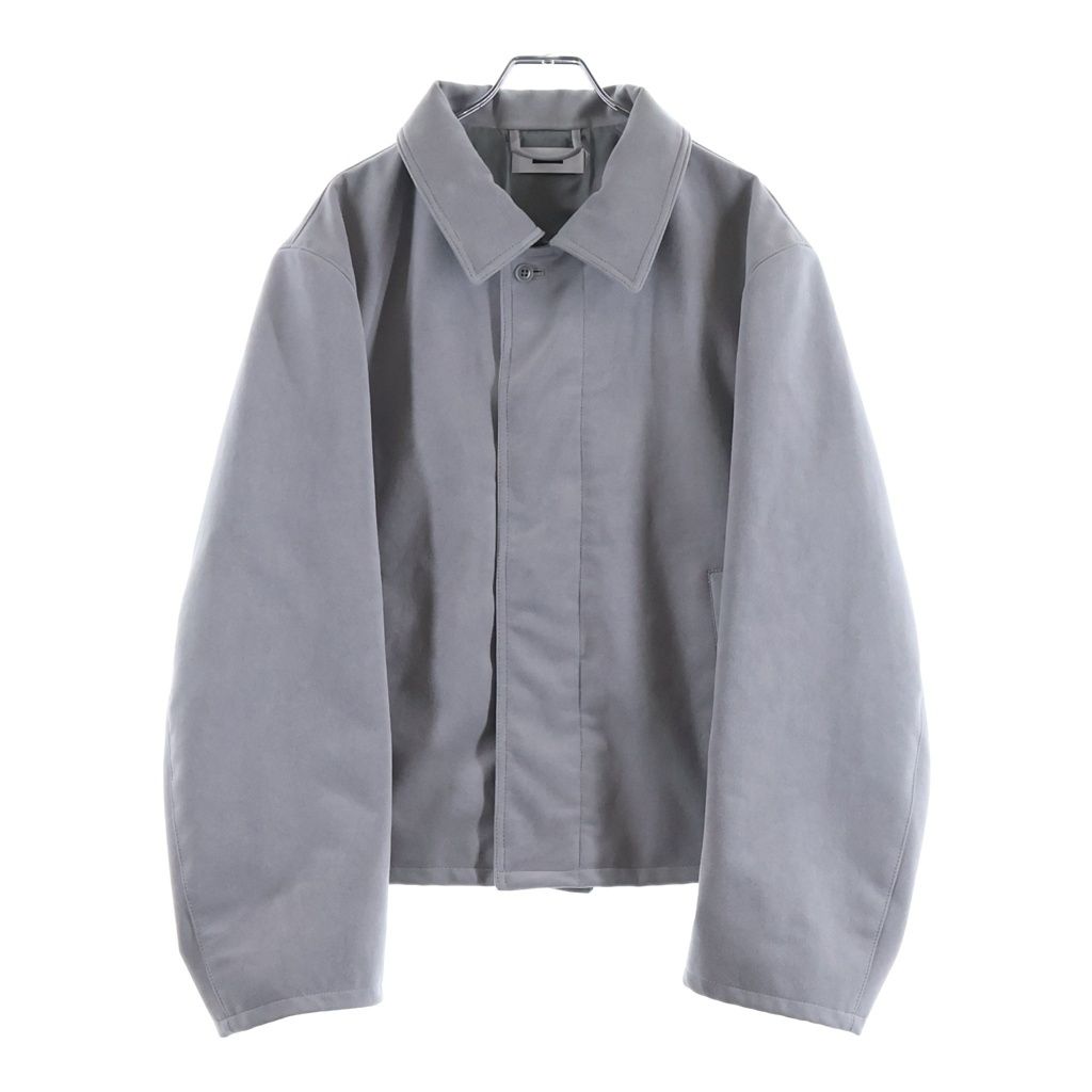 REVERBERATE (リバーバレイト) 25AW EX ST LEATHER JAKET スエードレザー チンストラップ付ジャケット ブルゾン グレー L'E-REV-LJ06