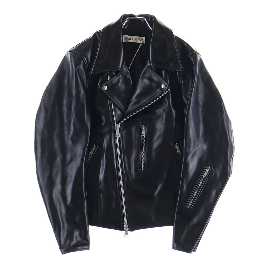 OUR LEGACY (アワーレガシー) 21AW HELLRAISER JACKET ヘルレイサー カウレザー ライダースジャケット ブラック M2209HA