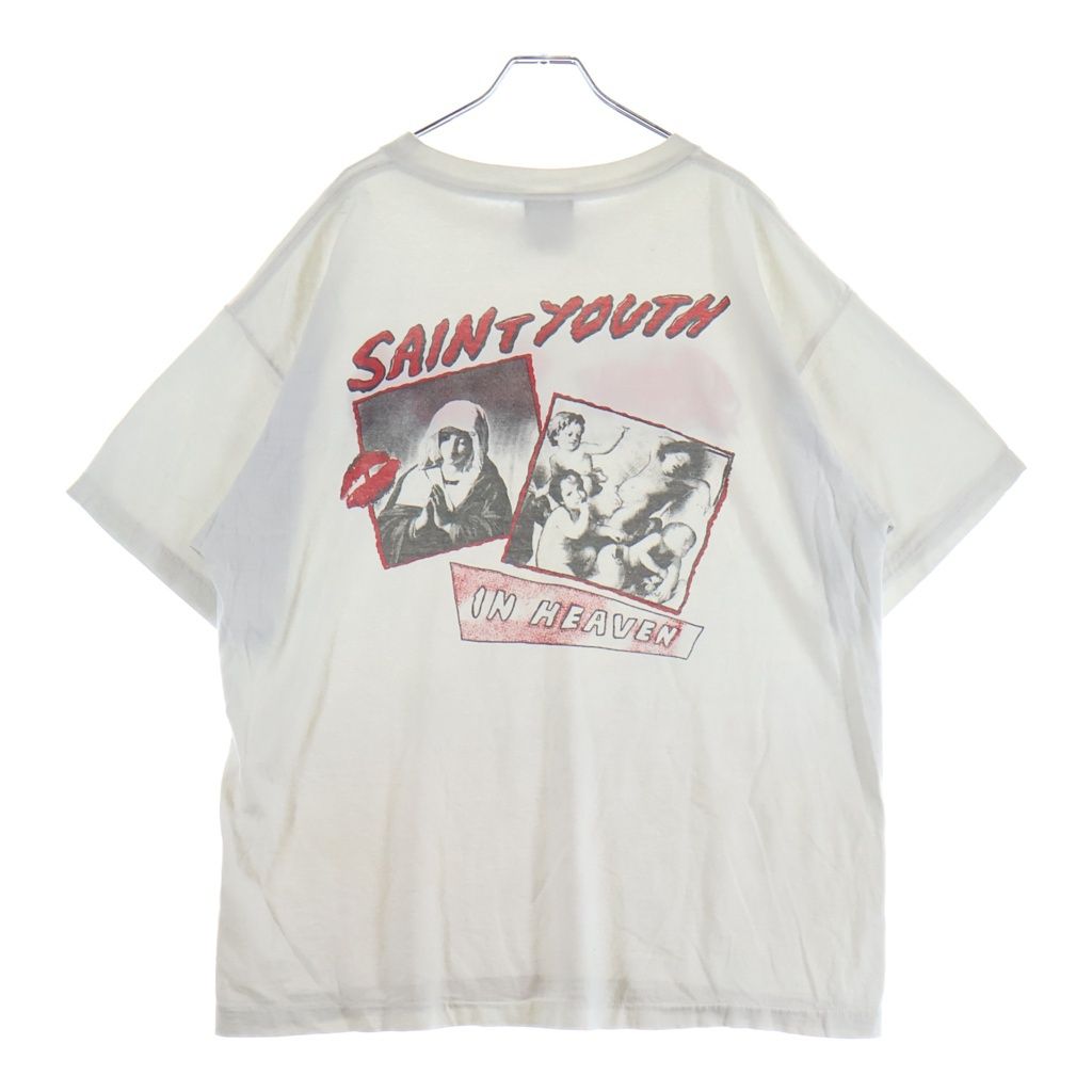 SAINT MICHAEL (セントマイケル) IN HEAVEN インヘブン 半袖Tシャツ カットソー ホワイト SM-S22-0000-003