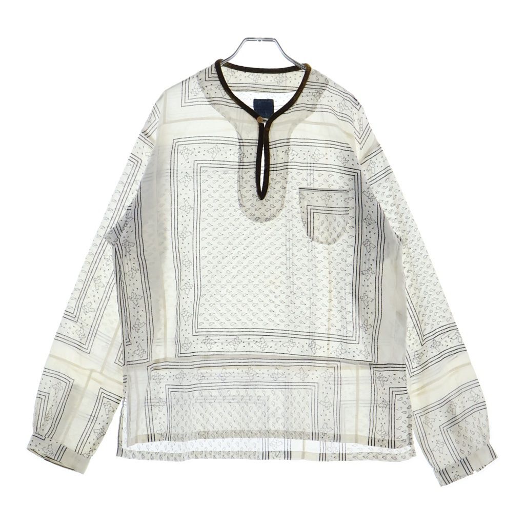 VISVIM (ヴィスヴィム) ICT TUNIC SHIRT バンダナ柄 コットン 長袖