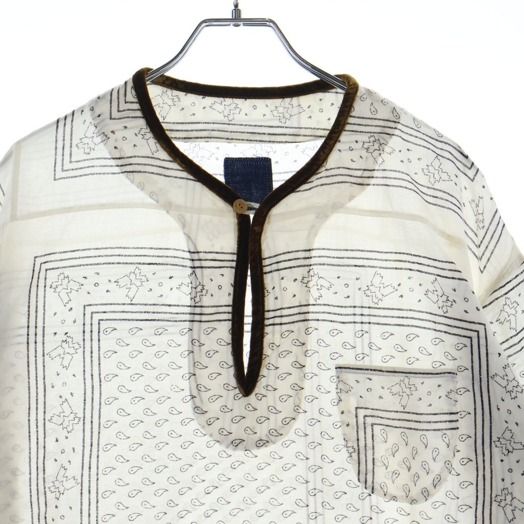 VISVIM (ヴィスヴィム) ICT TUNIC SHIRT バンダナ柄 コットン 長袖