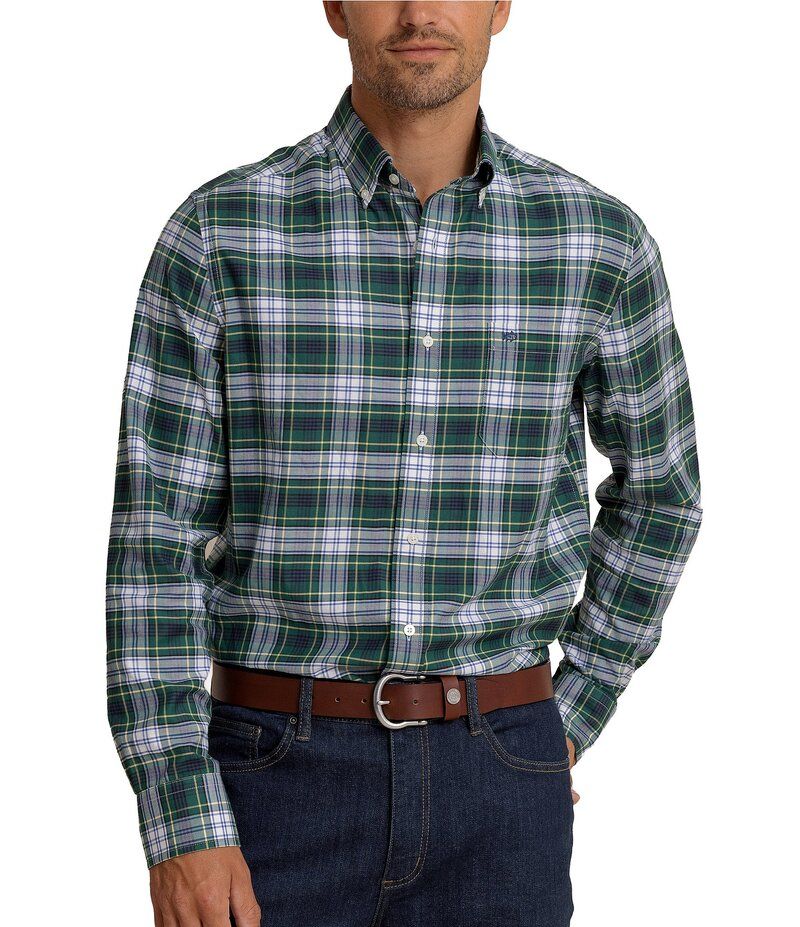 サウザーンタイド メンズ トップス シャツ Southern Tide Skipjack Gordon Tartan Long Sleeve Woven Shirt Salt Meadow