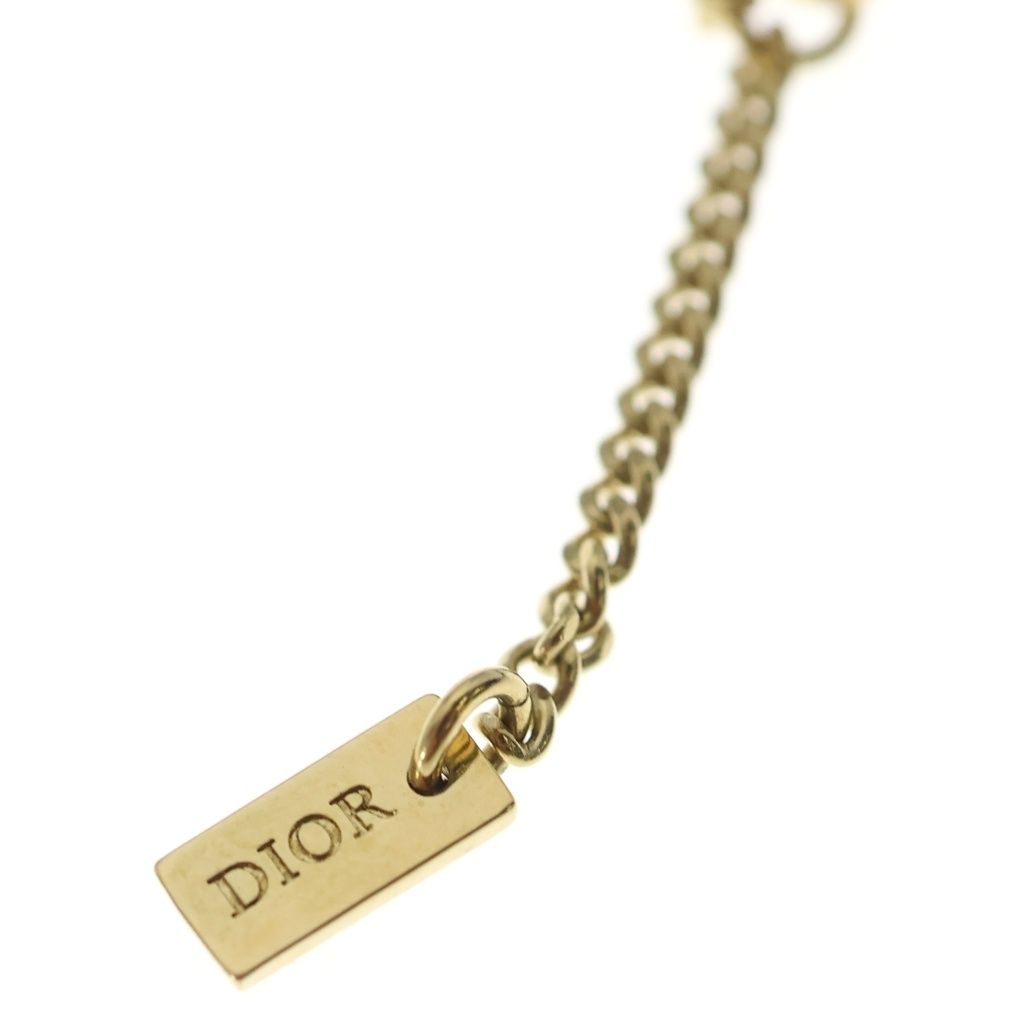 Dior ロゴモチーフ ネックレス ゴールド DIOR (ディオール) ロゴモチーフ ラインストーンネックレス ゴールド