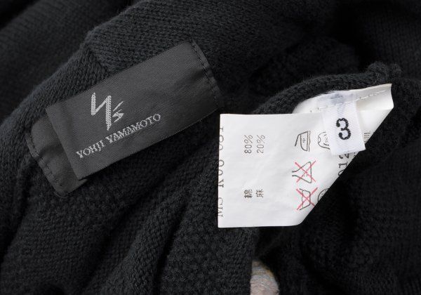 ワイズフォーメンY's for men ダイヤ織りノースリーブニットパーカー