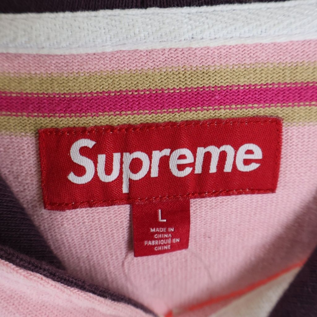 SUPREME (シュプリーム) 24AW Hooded Rugby フード付き ラガーシャツ