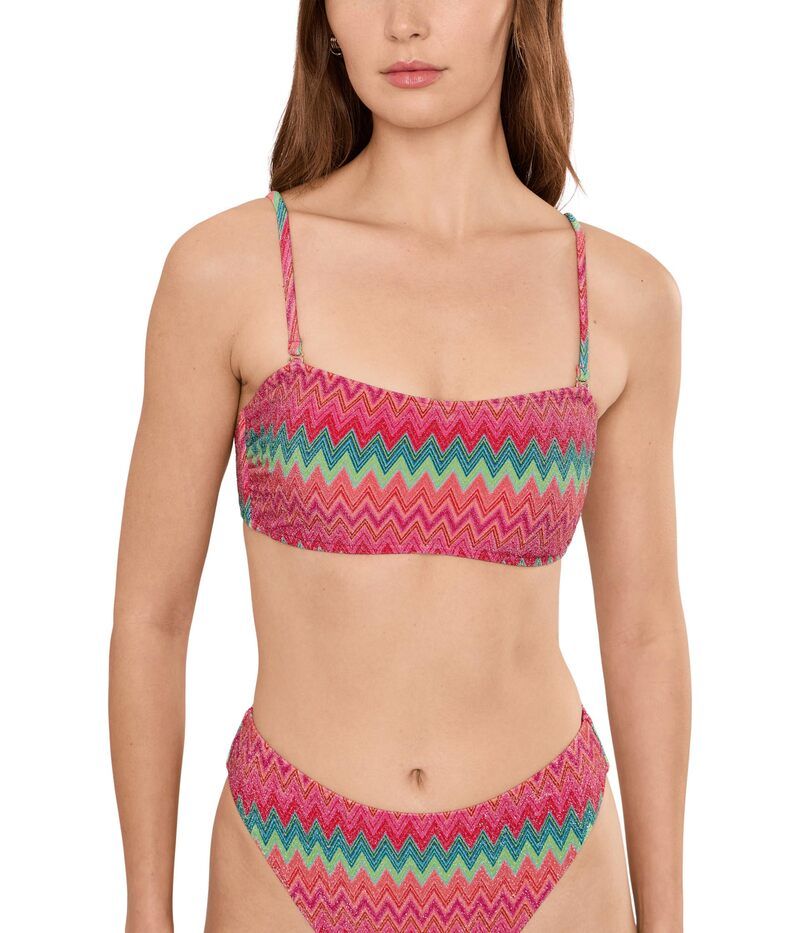 ビーチライオット レディース 水着 トップのみ Beach Riot Kelsey Top Strawberry Ice Chevron