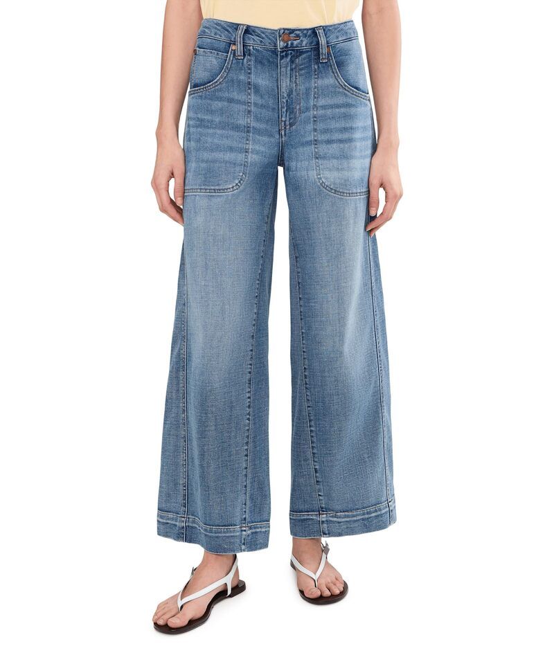 リヴァプール ロサンゼルス レディース ボトムス デニムパンツ ワイドレッグ ジーンズ Liverpoolos Angeles MidRise Stride Wide Leg Jeans With U