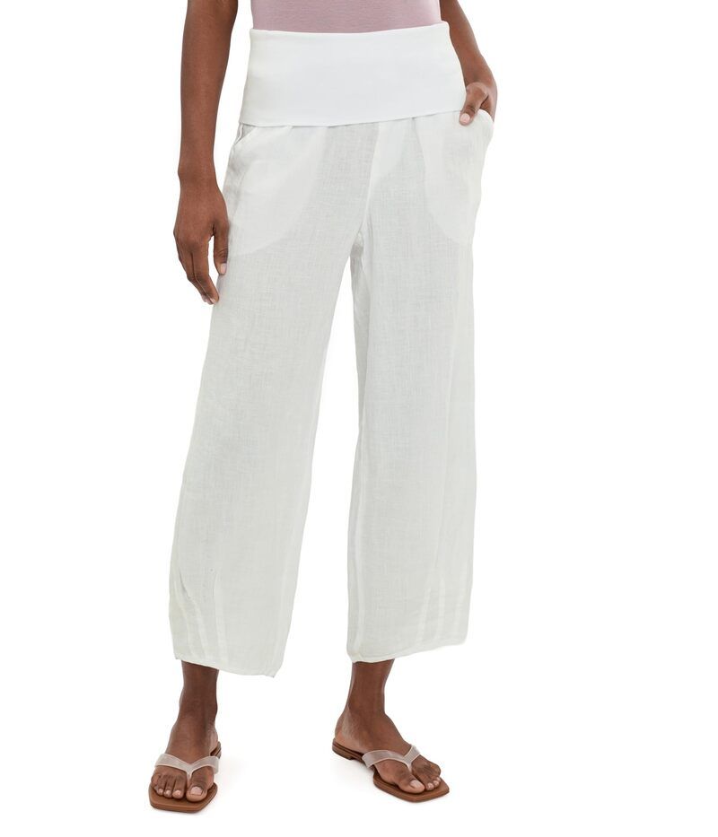 エックスシーブイアイ レディース ボトムス カジュアルパンツ XCVI Vasco Crop White ホワイト