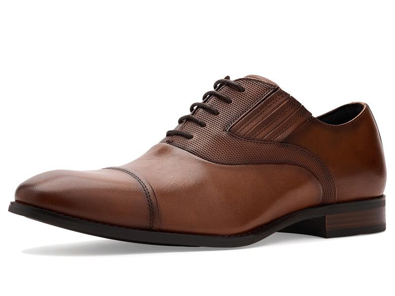 ステイシーアダムス メンズ シューズ オックスフォード キャップ Stacy Adams Lucas Cap Toe Oxford Cognac