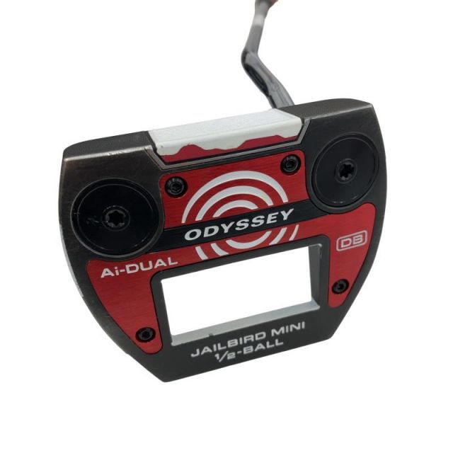【中古】 オデッセイ Ai-DUAL JAILBIRD MINI 1/2-BALL DB 34インチ パター PT STROKE LAB 90 スチール (フレックスその他) メンズ 男性用 右利き 右用 Cランク ゴルフクラブ