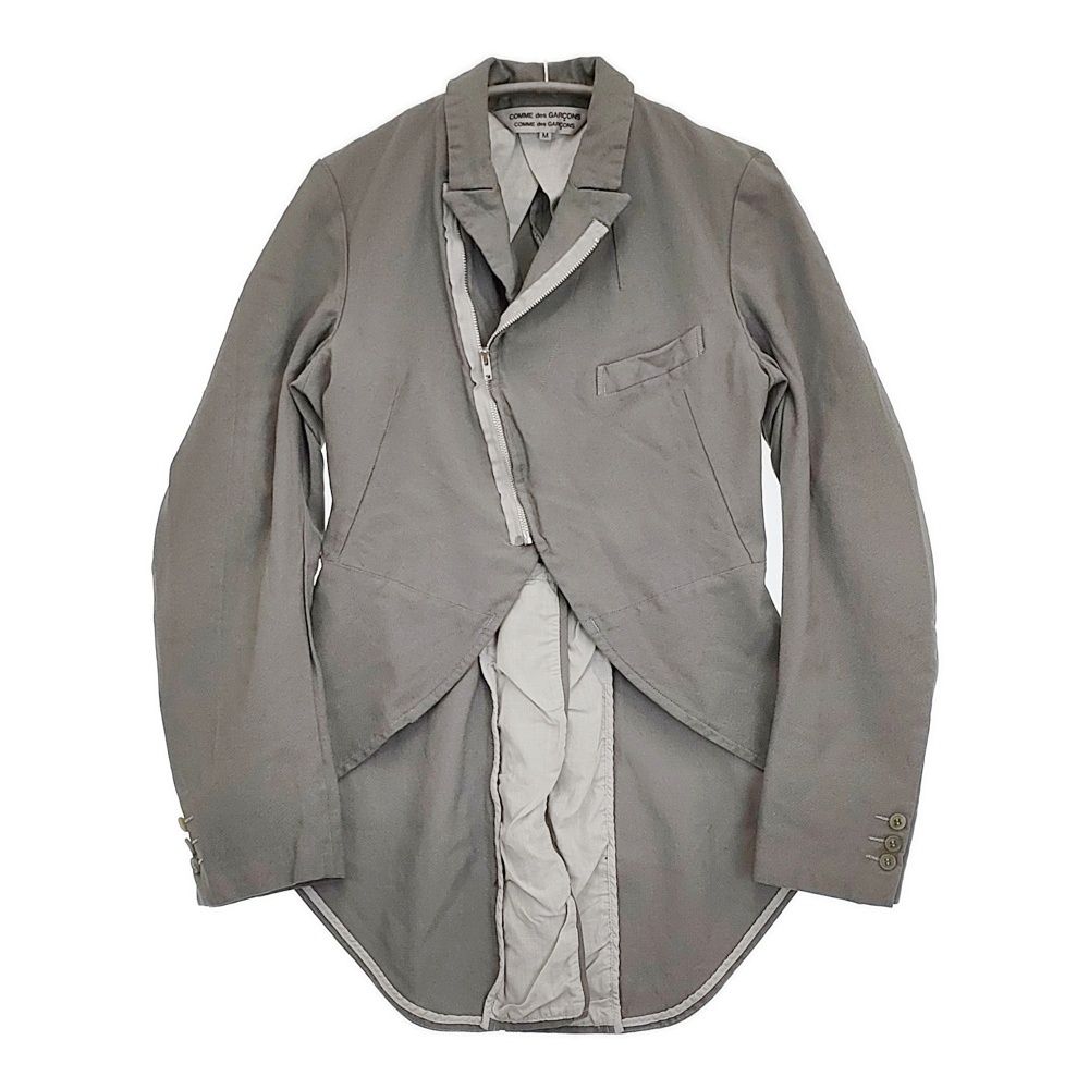 COMME des GARCONS COMME des GARCONS 燕尾 ライダース RO-J001 サイズM ジャケット AD2004 グレー レディース コムデギャルソン/コムコム【中古】6-0616M♪