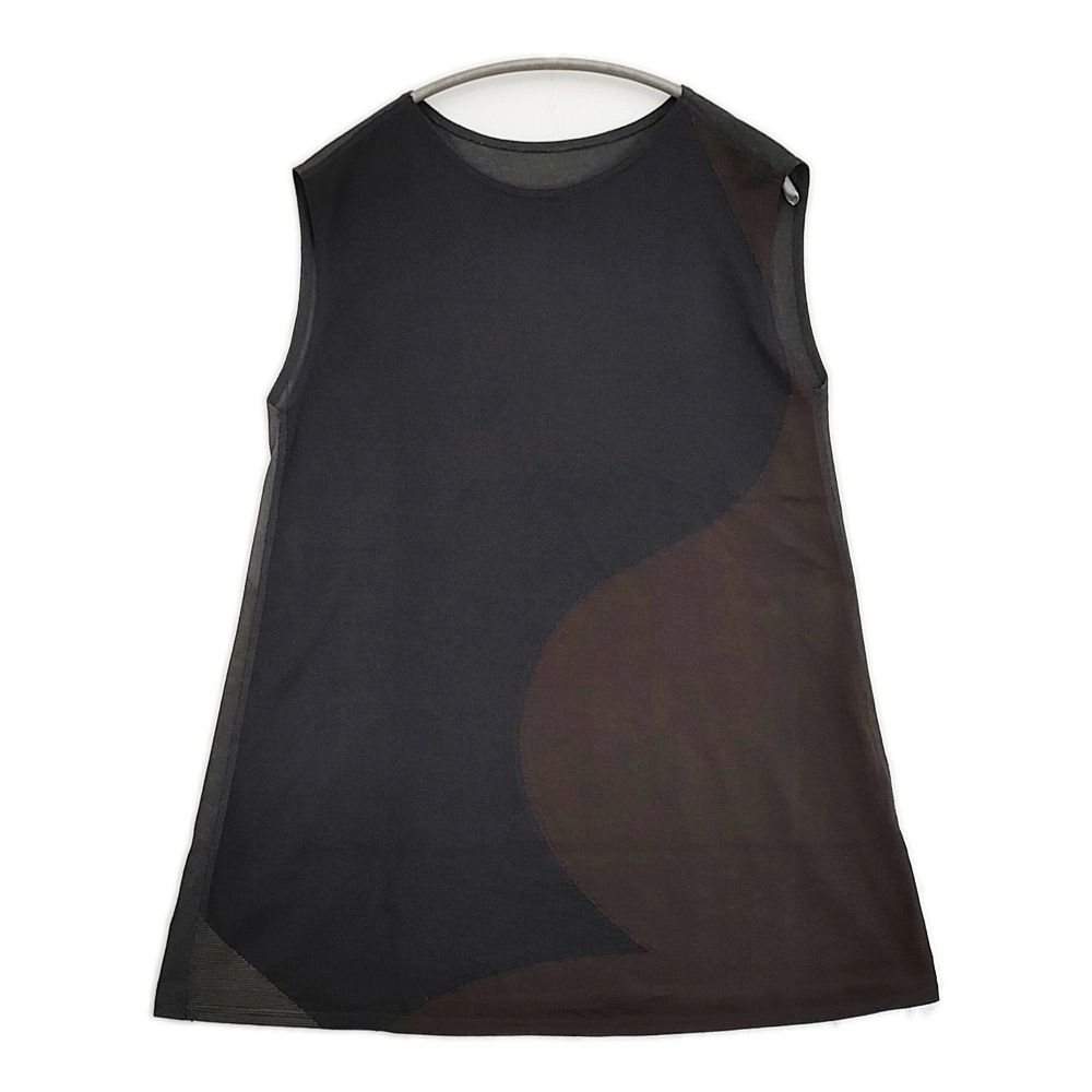 babaghuri J0552UB642 スチームのＴシャツ 定価39600円 コットン チュニック 日本製 カットソー 25SS ブラック グレー レディース ババグーリ【中古】6-0616S♪ 10,926円