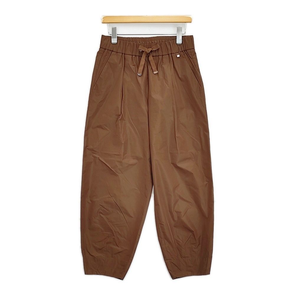 Herno テクノタフタパンツ 定価69300円 サイズ42 ポリエステル イージー パンツ 26SS ブラウン レディース ヘルノ【中古】6-0616G♪