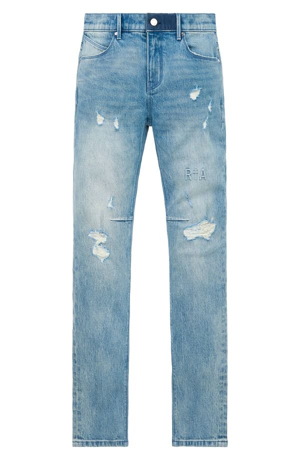 アールティーエー メンズ ボトムス デニムパンツ ジーンズ RtA Clayton Ripped Skinny Jeans Golden Indigo インディゴ