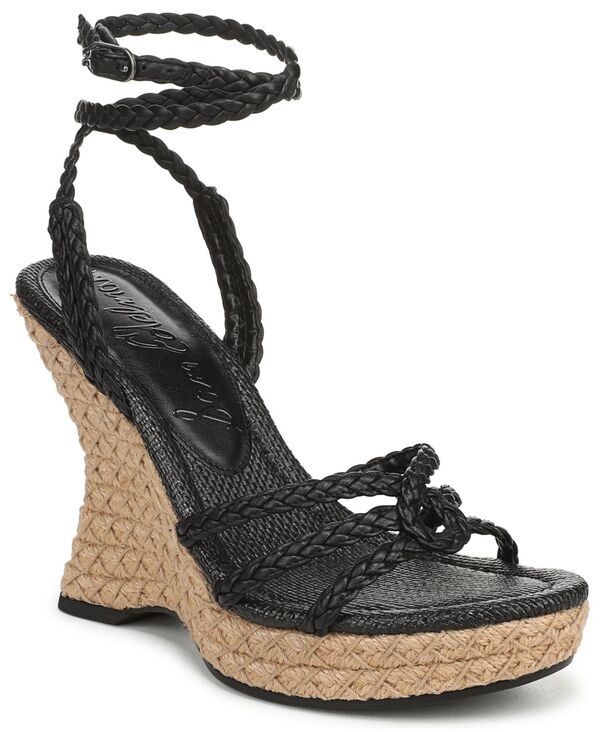 サムエデルマン レディース シューズ サンダル Sam Edelman Womens Mindie Strappy Wedge Sandals Black ブラック