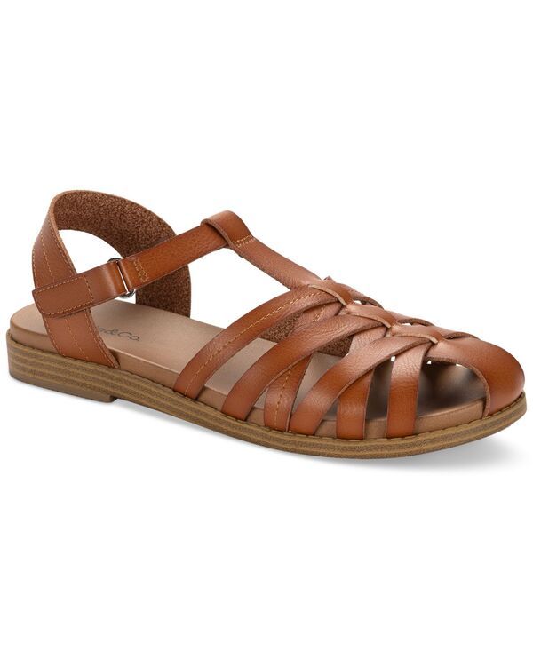 スタイルアンドコー レディース シューズ サンダル Style Co Womens Madridd Flat Sandals Acorn Brwn