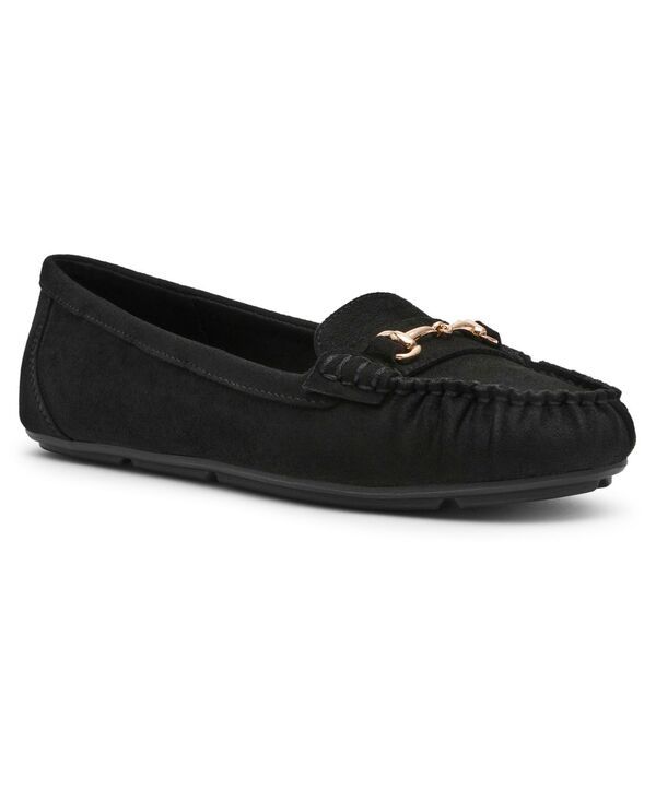 アンクライン レディース シューズ スリッポン・ローファー Anne Klein Womens Hewlett Slip On Driver Loafers Black ブラック