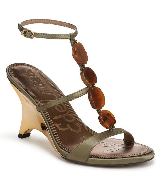 サムエデルマン レディース シューズ サンダル Sam Edelman Womens Massey Strappy Wedge Sandals Light Olive オリーブ