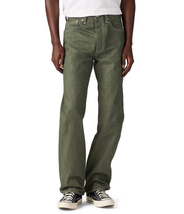 リーバイス メンズ ボトムス デニムパンツ ストレート ジーンズ LevisR 501 Original ShrinkToFit Straight Leg Jeans Green グリーン