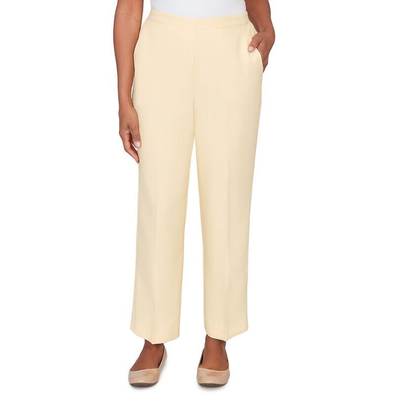 アルフレッド ダナー レディース ボトムス カジュアルパンツ Womens Alfredunner Tailored Flat Front Slant Pocket Pants Daffodil