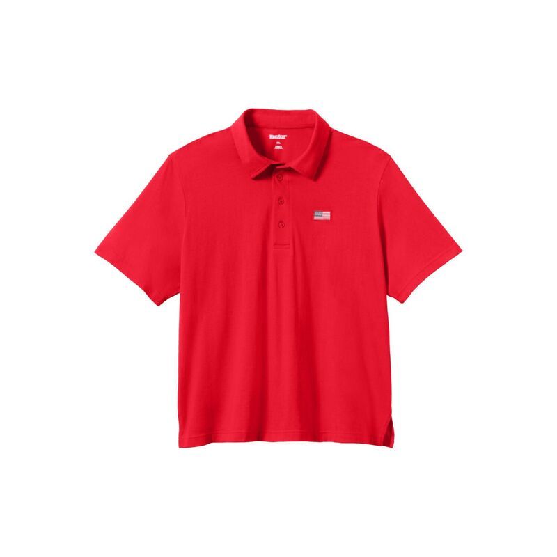 キングサイズ レディース トップス Tシャツ ポロシャツ トール KingSize Mens Big Tall Big And Tall Americana Polo From True Red レッ
