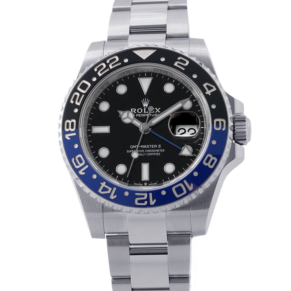 ロレックス GMTマスター2 デイト ランダムシリアル ルーレット 126710BLNR ROLEX 腕時計 黒文字盤