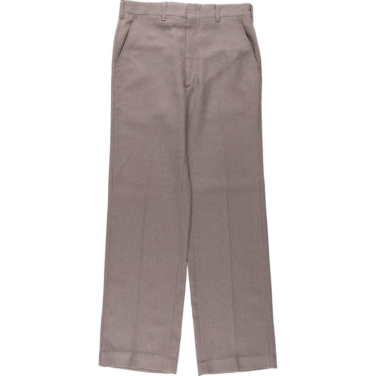 古着 70年代 ハガー HAGGAR 千鳥格子柄 スラックスパンツ USA製 メンズw32相当 ヴィンテージ/eaa622163