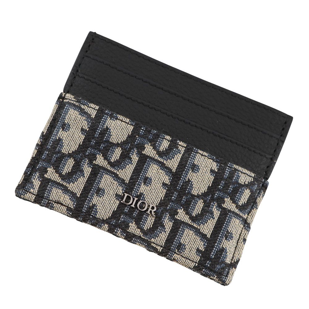 クリスチャン・ディオール カードケース ディオール オブリーク カードホルダー Christian Dior 黒