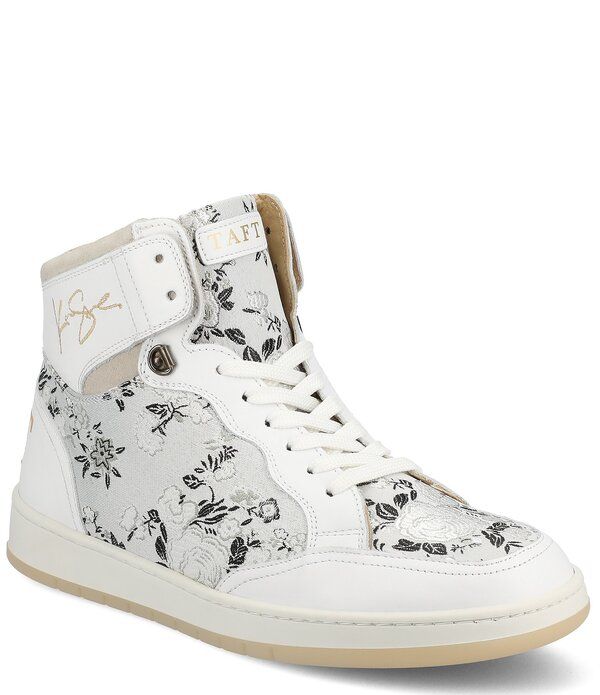 タフト メンズ ボトムス カジュアルパンツ フラワー柄 スニーカー フラワー Taft Mens Rapido Floral HiTop Sneakers Blanc Eden