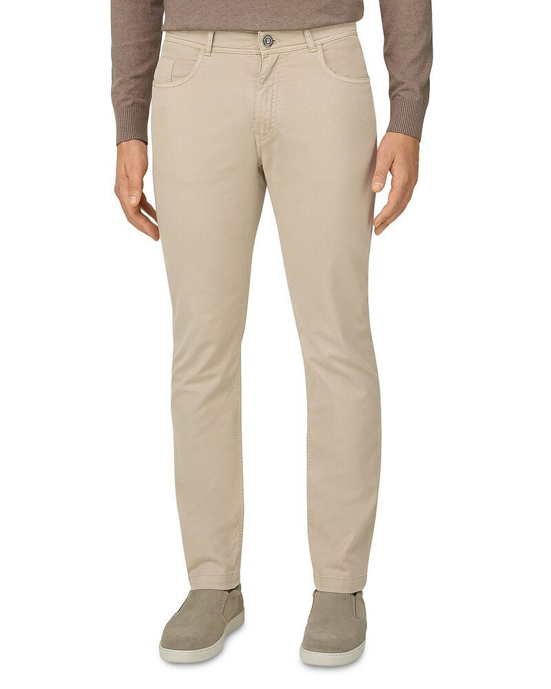 ボッジミラノ メンズ ボトムス デニムパンツ レギュラーフィット コットン ジーンズ Boggi Milano Regular Fit Stretch Cotton Jeans Beige ベージュ