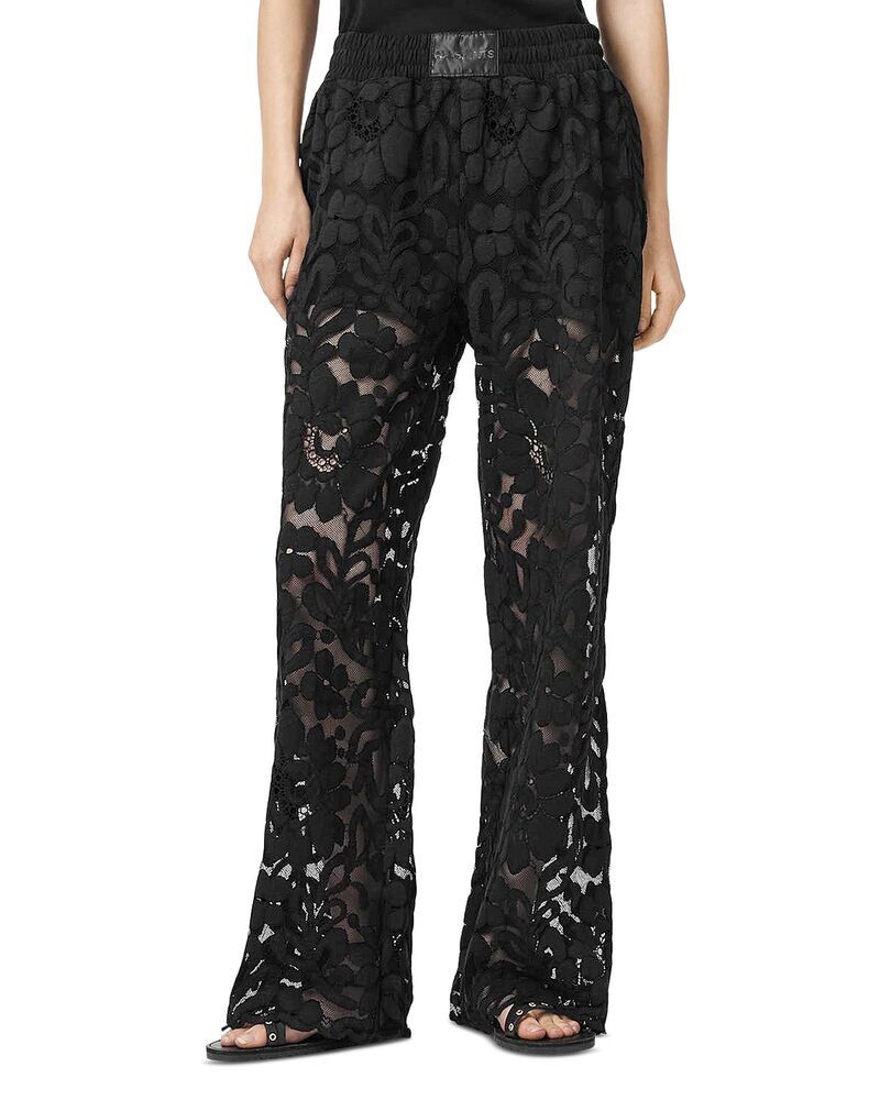 オールセインツ レディース ボトムス カジュアルパンツ レース ALLSAINTS Amelie Lace Trousers Black ブラック
