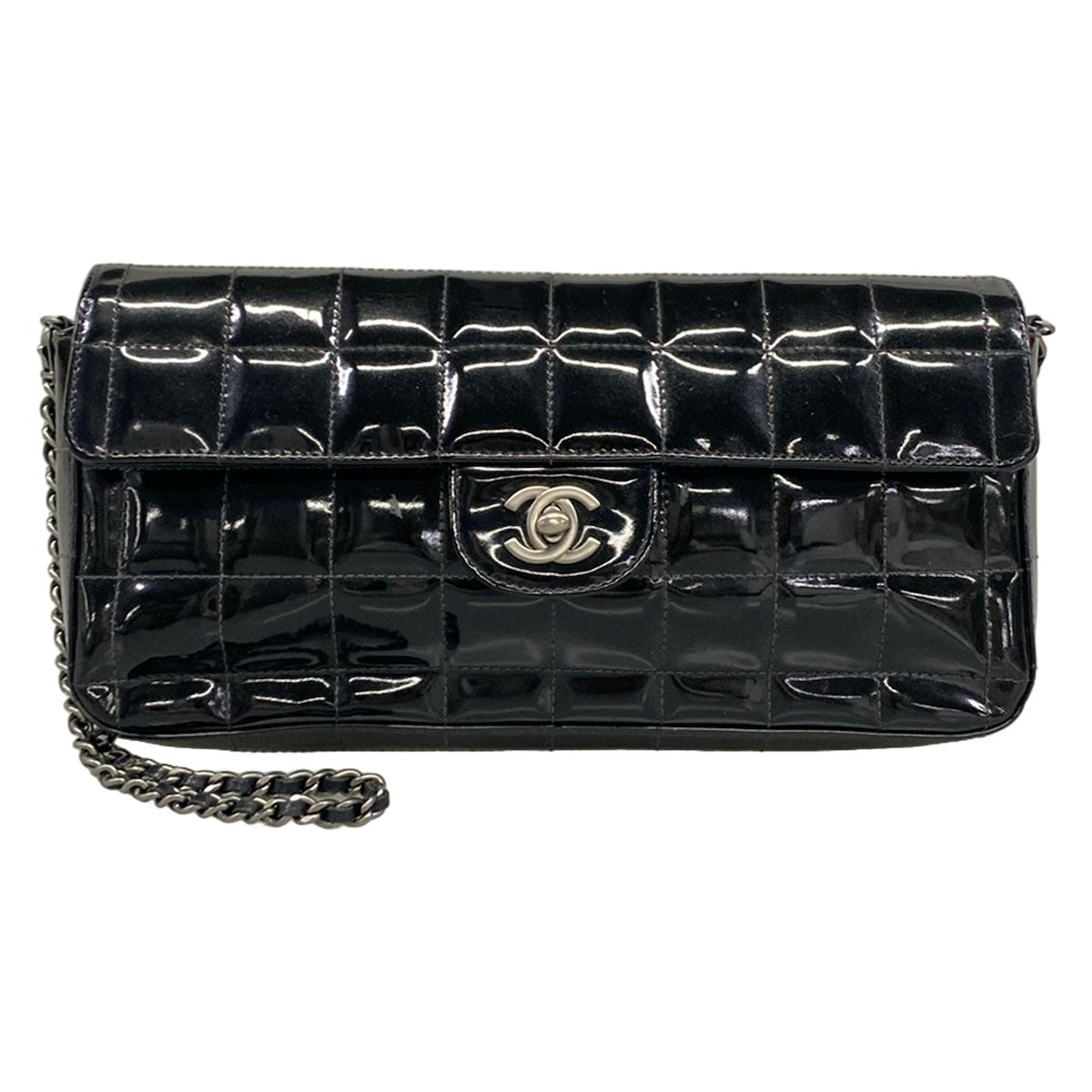 CHANEL(シャネル) ショルダーバッグ チョコバー A15316 黒 チェーンショルダー/マットシルバー金具 レザー 128,300円