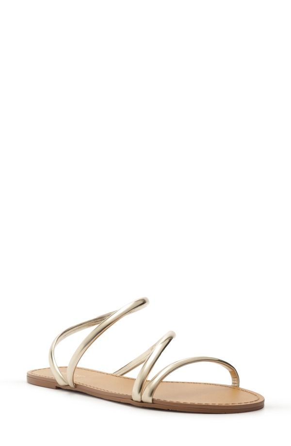 アレッツォ レディース シューズ サンダル Arezzo Mikayla Sandal Gold ゴールド